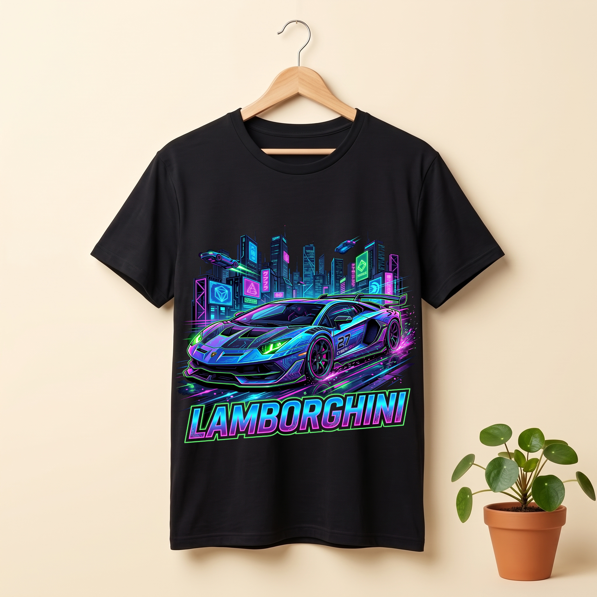 Raging Bull Cyber Neon | Est. 1963 Graphic Tee