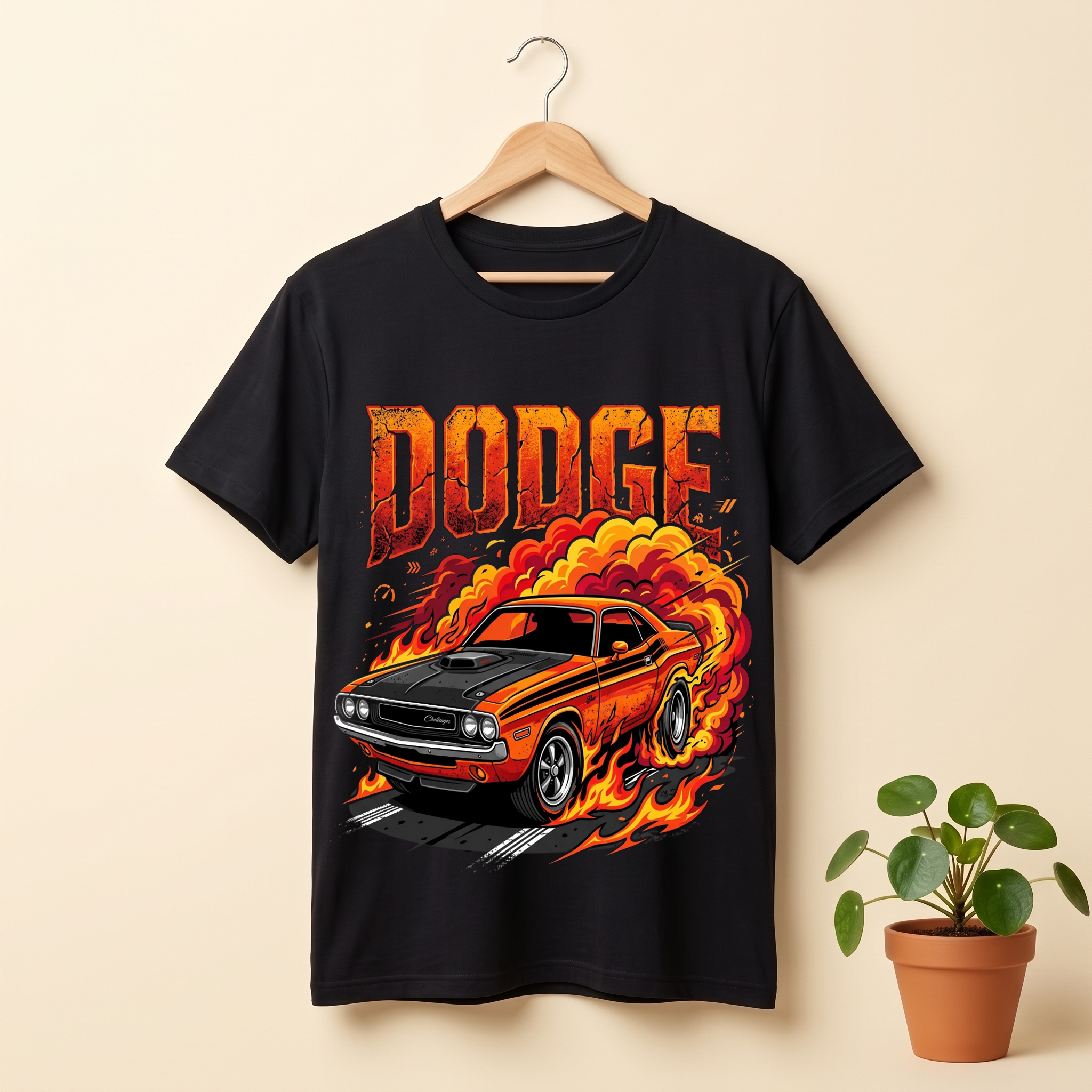 Dodge V8 Detroit Muscle | Est. 1914 Heavyweight Tee