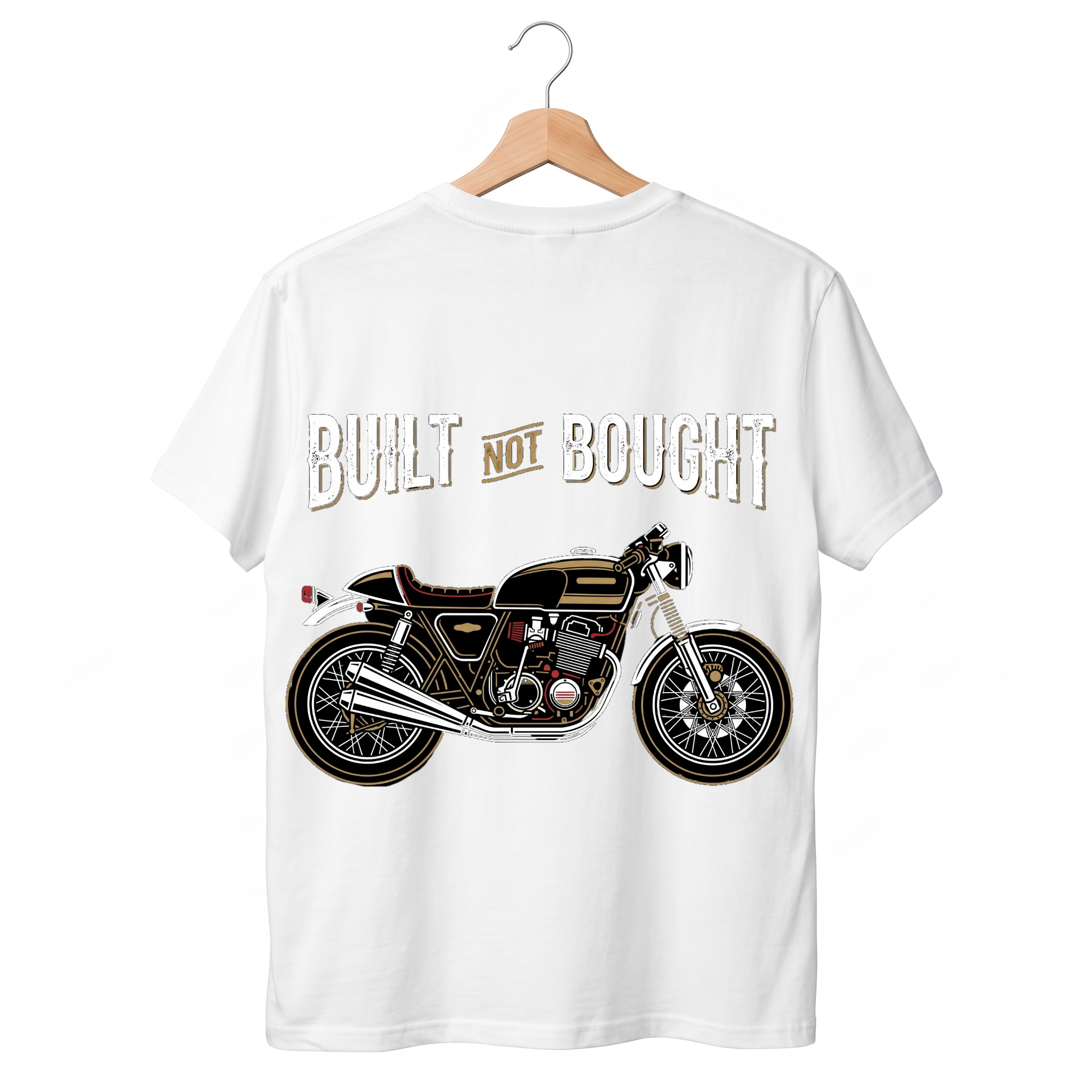 Built Not Bought Cafe Racer Vintage Tee | ZokuWear