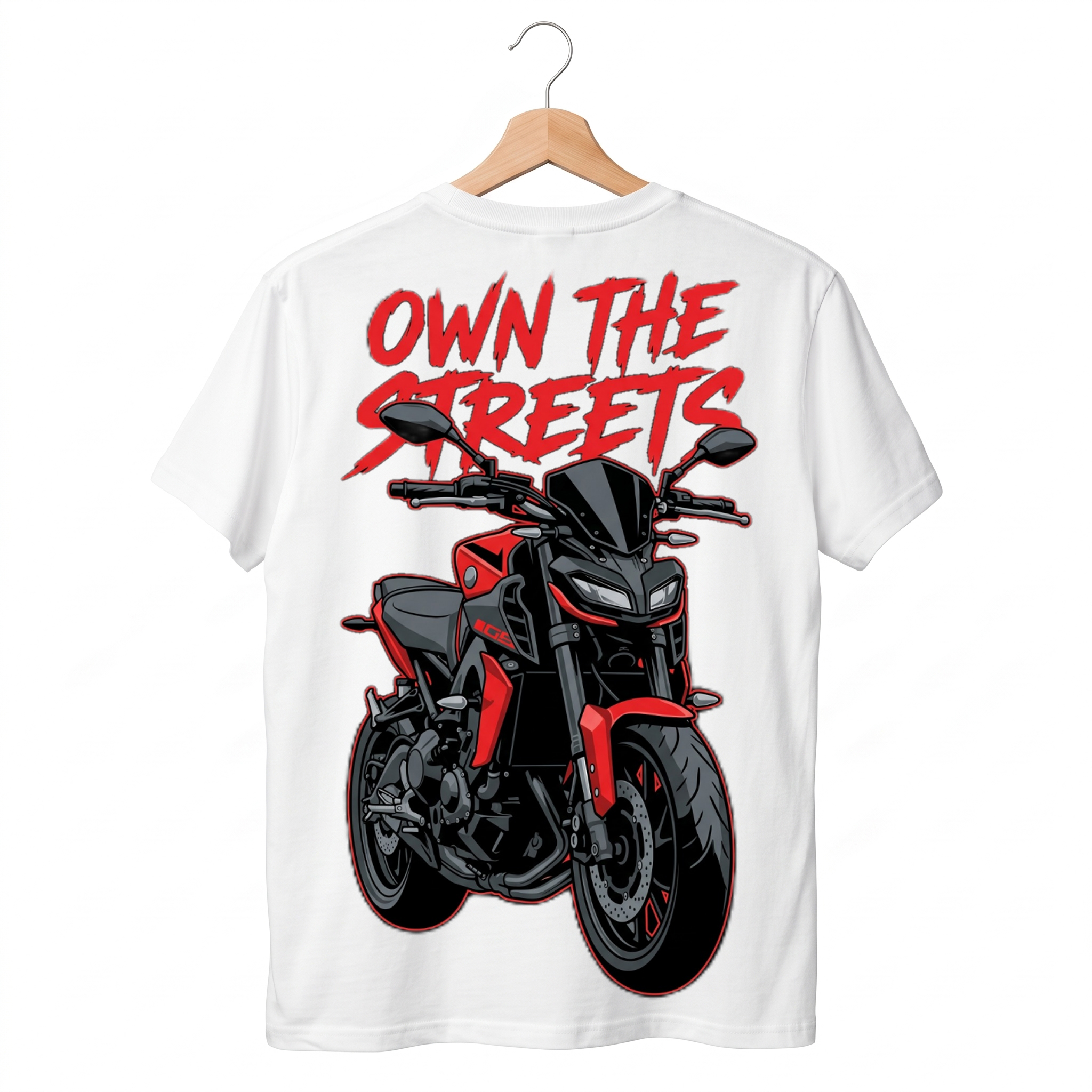 Own The Streets Naked Bike Graphic Tee | ZokuWear